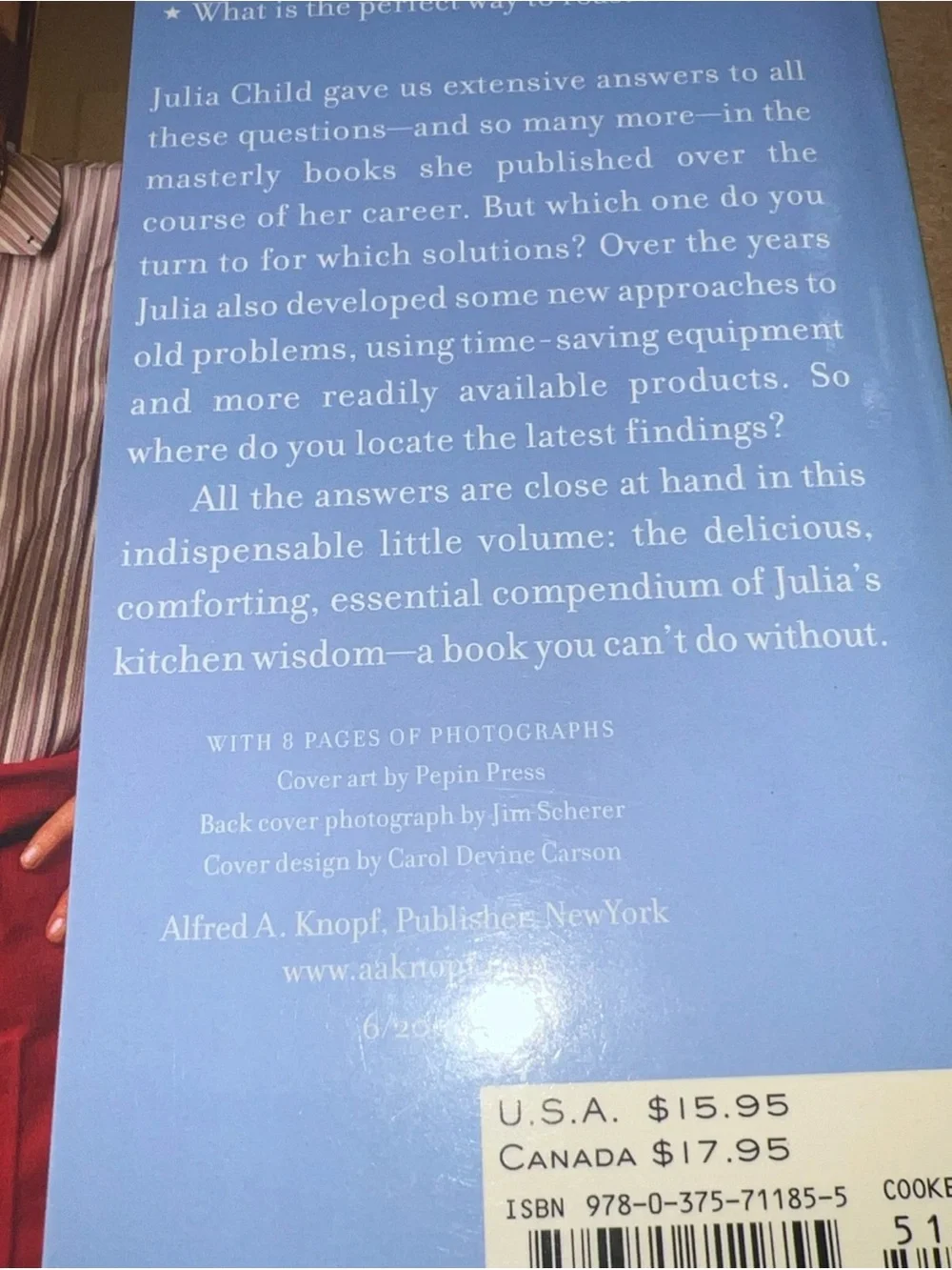 Julia Child’s Kitchen Wisdom - First Paperback Edition - Vintage Mint Condition